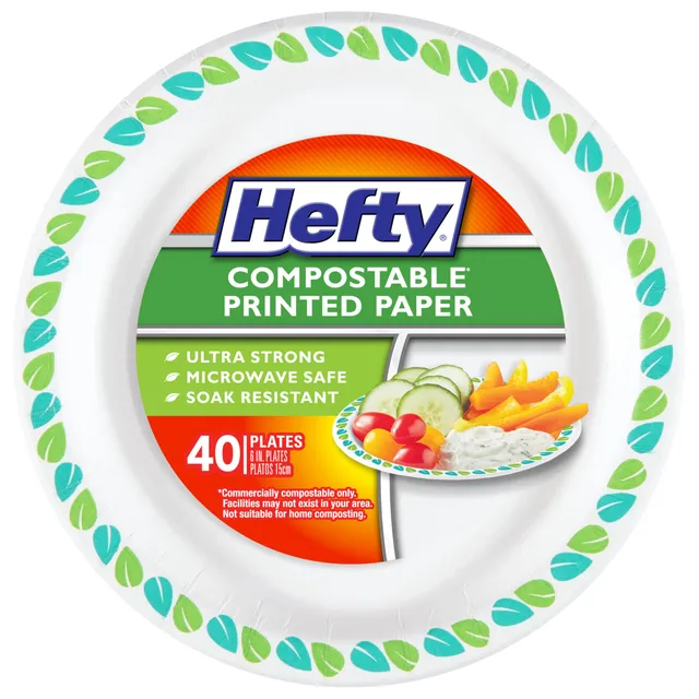 hefty-compostable-small-paper-plates-6-inches-40-count-patterned-soak-resistant- image 1