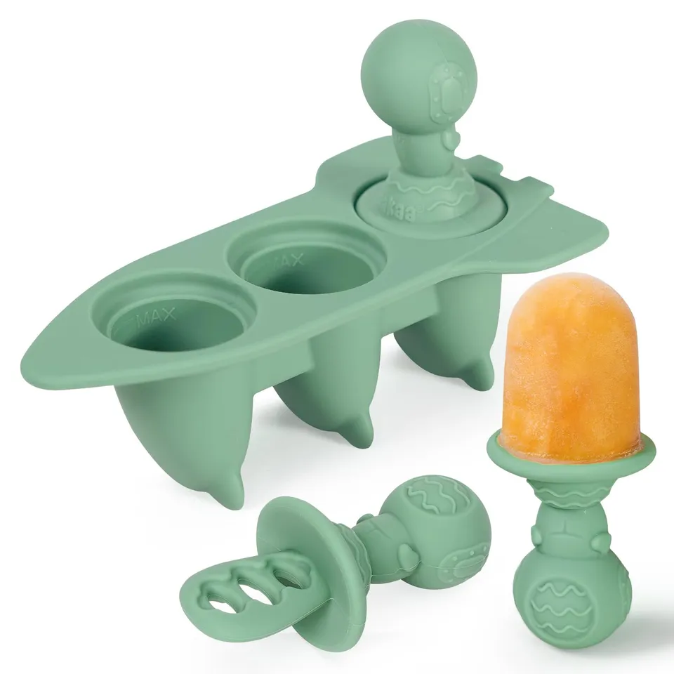 haakaa-astronaut-ice-pop-mould-set-mini-silicone-breastmilk-popsicle-molds-with- image 1