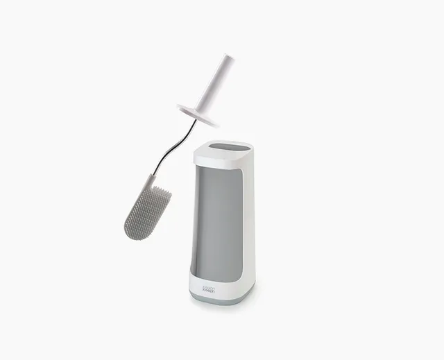 joseph-joseph-flex-plus-toilet-brush-with-storage-caddy-light-grey image 1