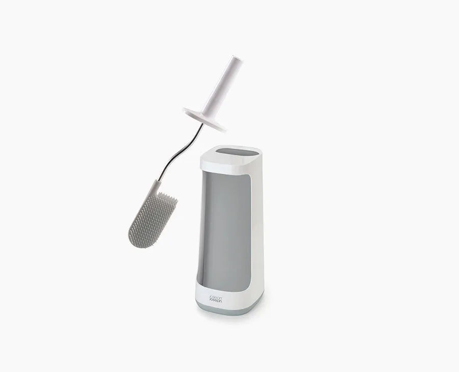 joseph-joseph-flex-plus-toilet-brush-with-storage-caddy-light-grey image 1
