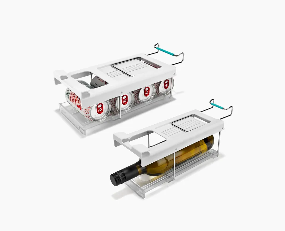 joseph-joseph-fridgestore-under-shelf-bottle-holder-can-dispenser image 1