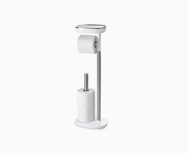 joseph-joseph-easystore-stainless-steel-toilet-roll-holder image 1