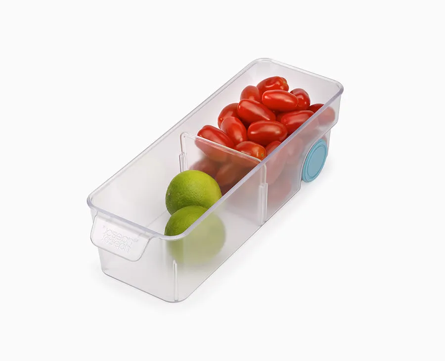 joseph-joseph-fridgestore-compact-clear-storage-bin-with-wheels image 1