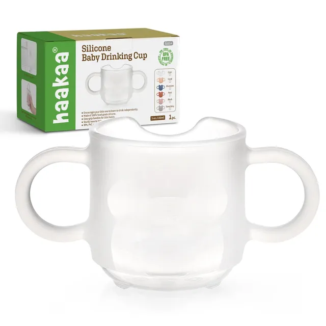 haakaa-silicone-toddler-cup-training-cup-for-babies-6m-bpa-free-5-ounce image 1