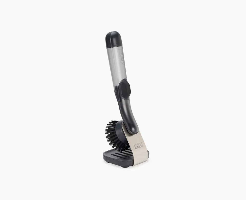 joseph-joseph-sinktech-soap-dispensing-washing-up-brush-with-steel-stand image 1