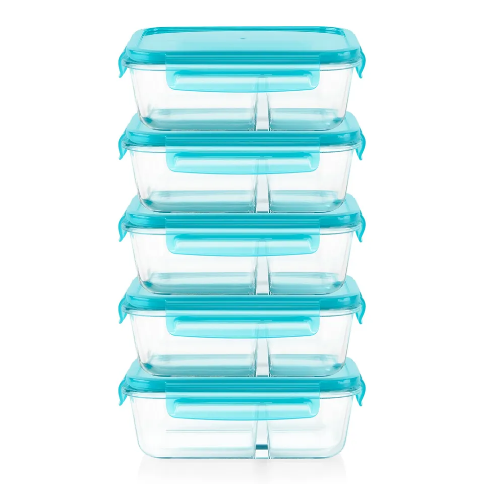 pyrex-mealbox-10-piece-divided-glass-storage-set image 1