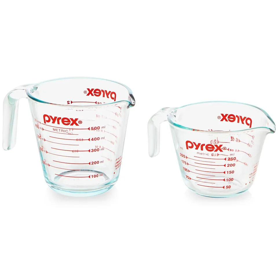 pyrex-smart-essentials-glass-measuring-cup-set-2-piece image 1