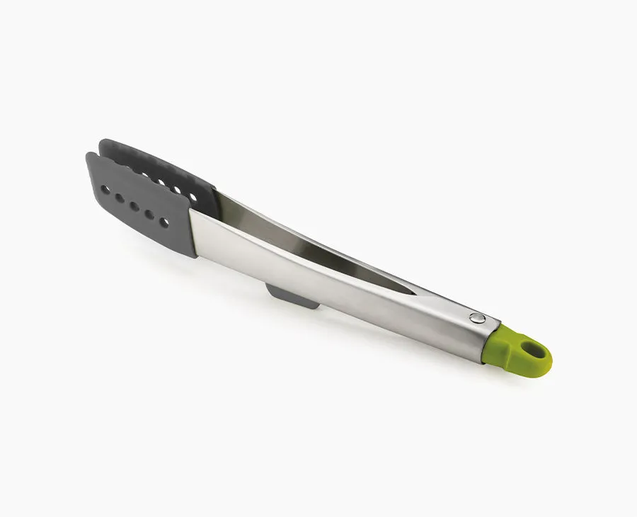 joseph-joseph-elevate-grey-silicone-steel-tongs image 1