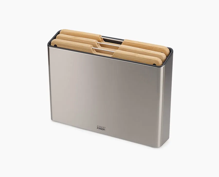 joseph-joseph-folio-steel-bamboo-3-piece-chopping-board-set image 1