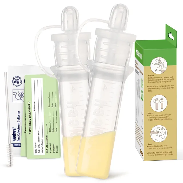 haakaa-colostrum-collector-syringes-for-breastfeeding-moms-0-1oz-4ml-2-pack-awar image 1