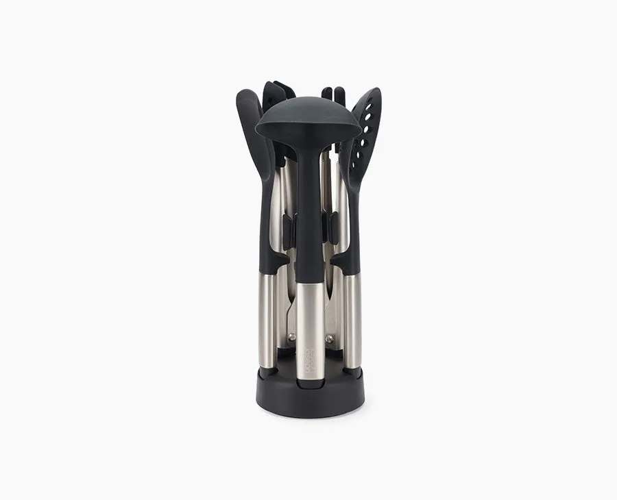 joseph-joseph-elevate-fusion-5-piece-stainless-steel-utensil-set-with-stand image 1