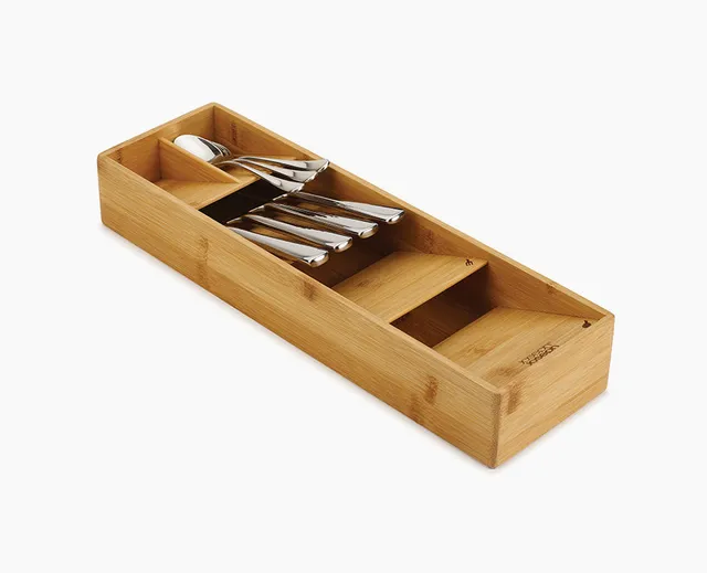 joseph-joseph-drawerstore-bamboo-compact-cutlery-organiser image 1