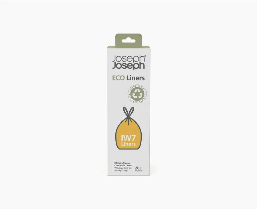 joseph-joseph-iw7-20l-grey-recycled-bin-liners-pack-of-20 image 1