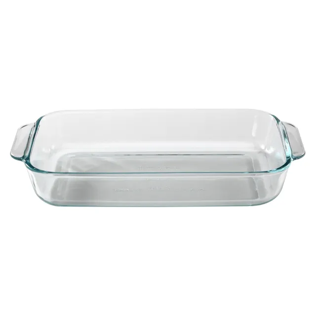 pyrex-basics-2-quart-oblong-glass-baking-dish image 1