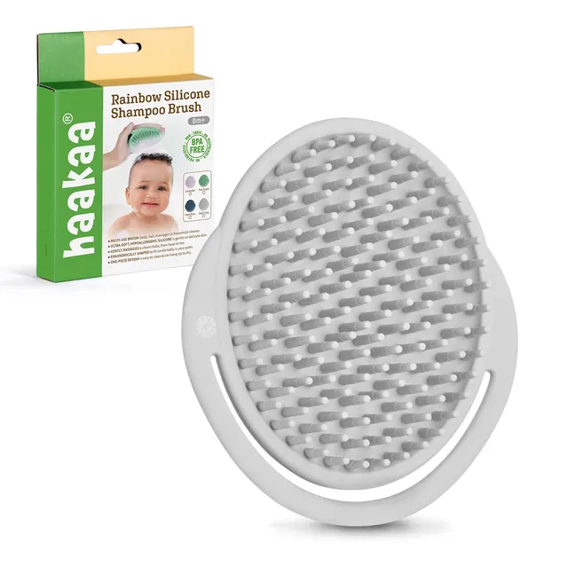 haakaa-baby-cradle-cap-brush-soft-silicone-scalp-massager-for-newborns-and-toddl image 1