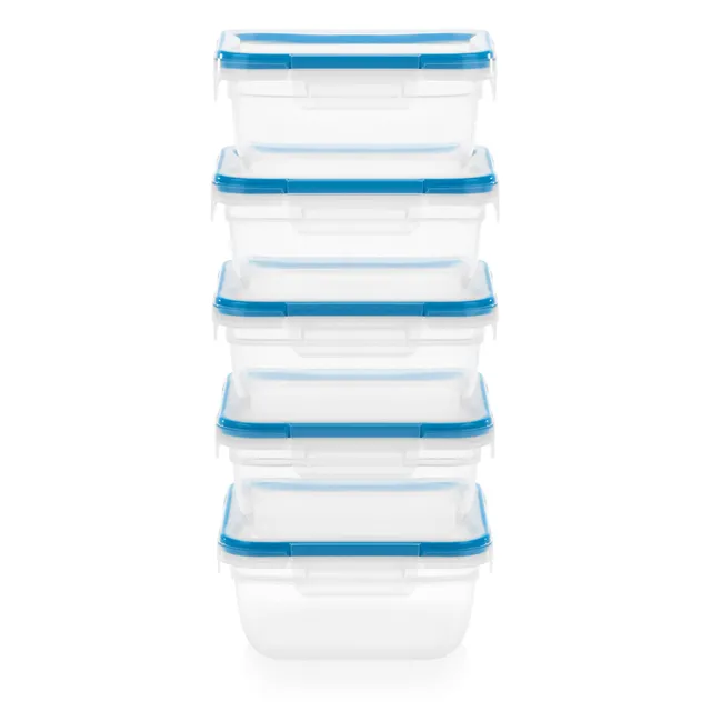 pyrex-snapware-total-solution-10-piece-square-plastic-food-storage-set-with-airt image 1