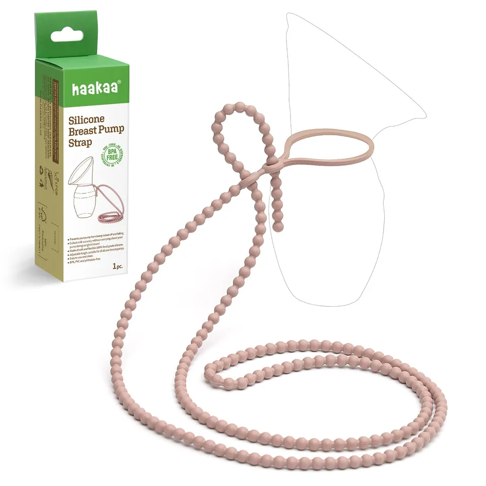 haakaa-silicone-strap-for-haakaa-gen-1-2-3-manual-breast-pump-blush image 1