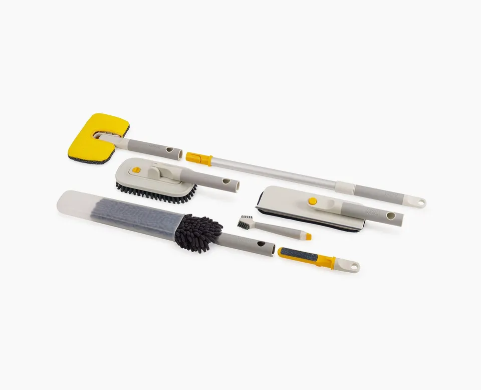 joseph-joseph-cleantech-6-piece-cleaning-tool-set-with-extension-pole image 1