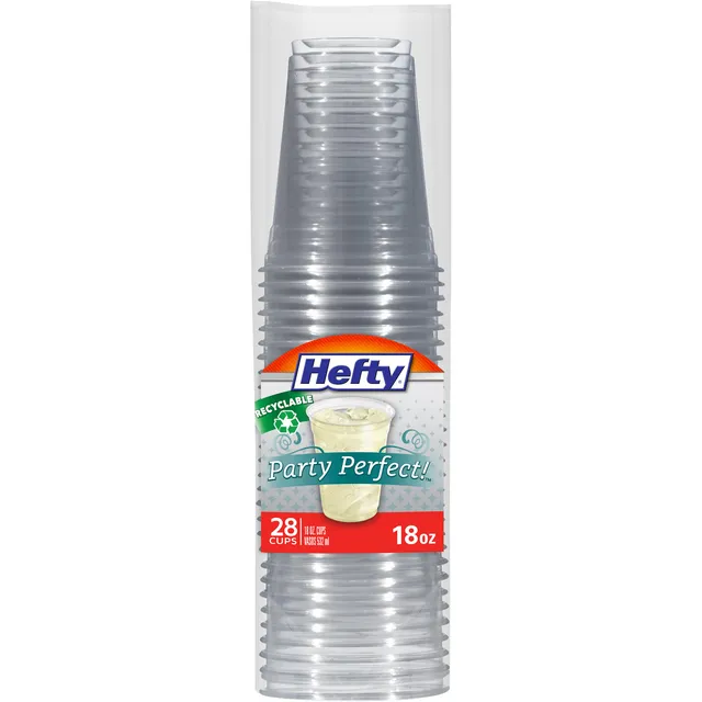 hefty-party-perfect-clear-plastic-cups-18-oz-28-count-large-disposable-party-cup image 1
