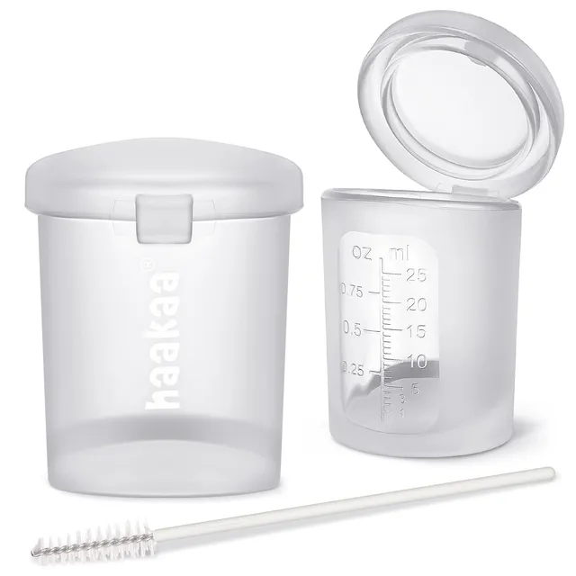 haakaa-silicone-colostrum-collection-cups-3-in-1-pre-sterilised-measuring-feedin image 1