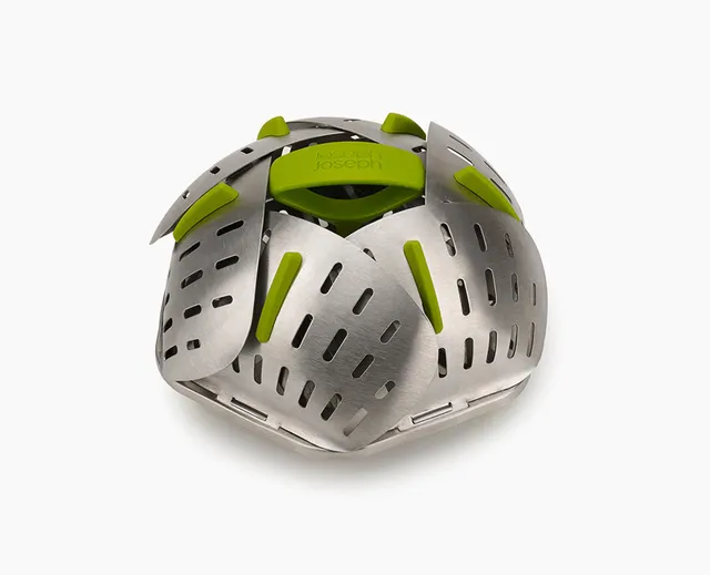 joseph-joseph-bloom-stainless-steel-folding-steamer-basket image 1