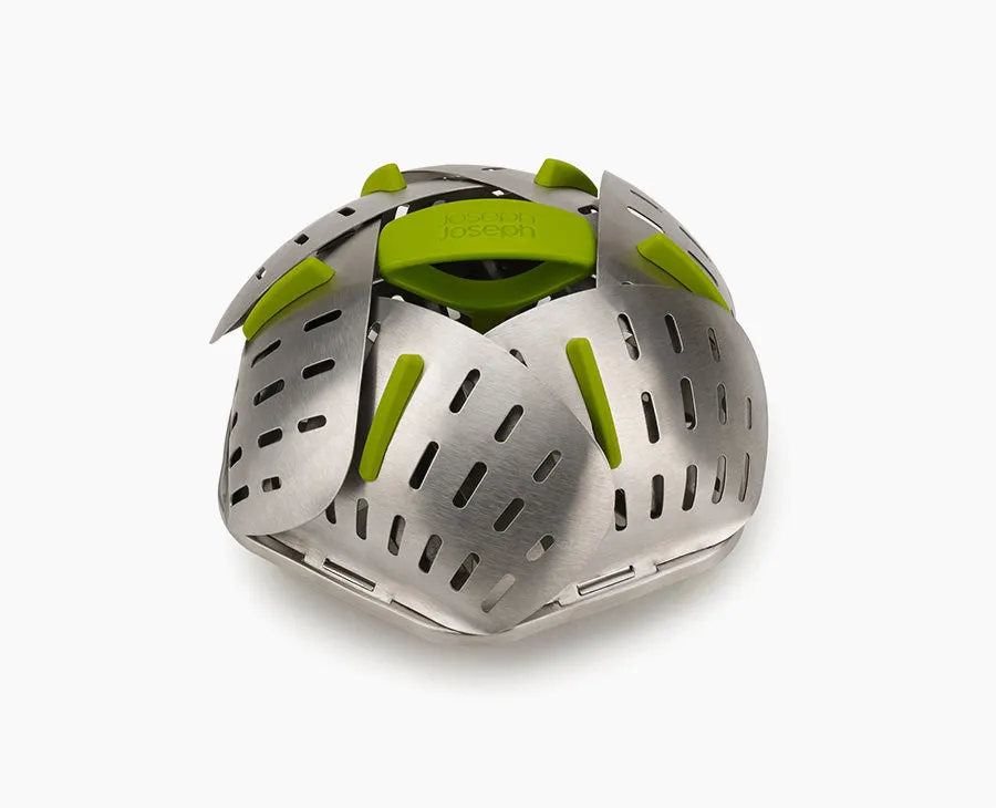 joseph-joseph-bloom-stainless-steel-folding-steamer-basket image 1