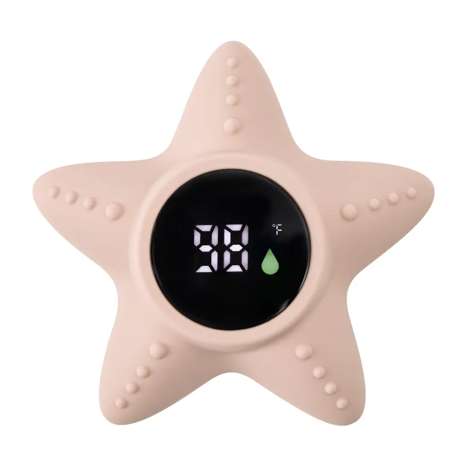 haakaa-silicone-baby-bath-thermometer-starfish-floating-water-and-room-temperatu image 1