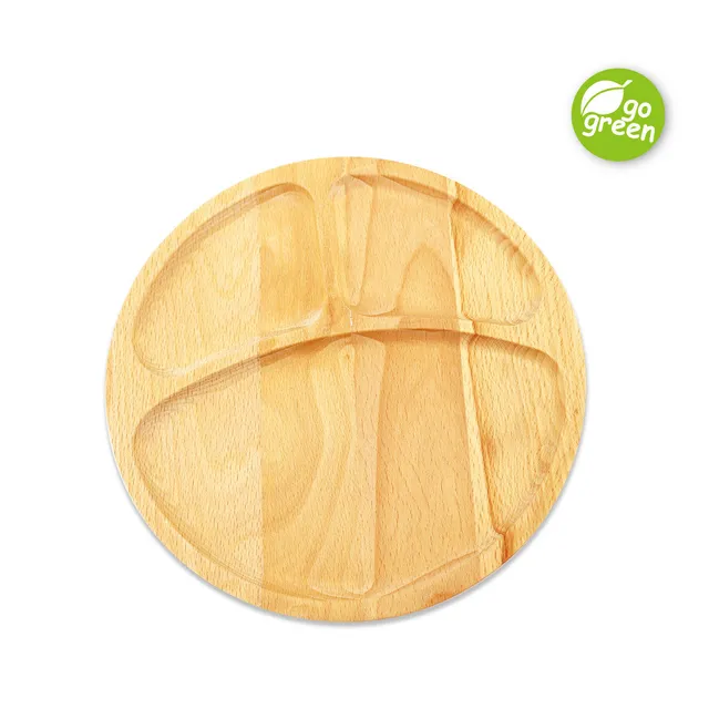 haakaa-wooden-circle-plate-1-pk image 1