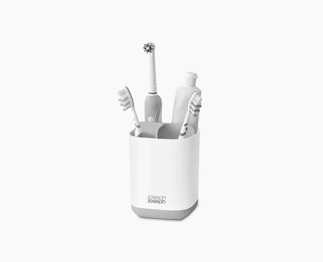 joseph-joseph-easystore-light-grey-toothbrush-holder image 1
