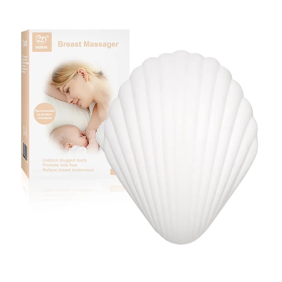 haakaa-breast-massager-usb-rechargeable-waterproof-silicone-lactation-massager-f image 1