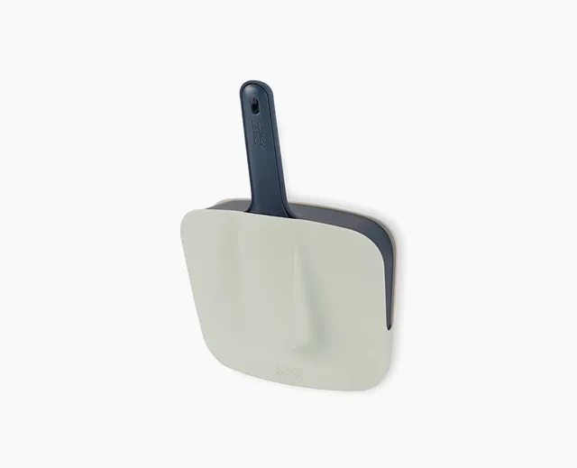 joseph-joseph-cleanstore-blue-wall-mounted-dustpan-brush image 1