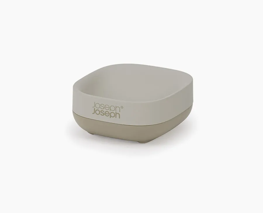joseph-joseph-slim-compact-matt-ecru-soap-dish image 1