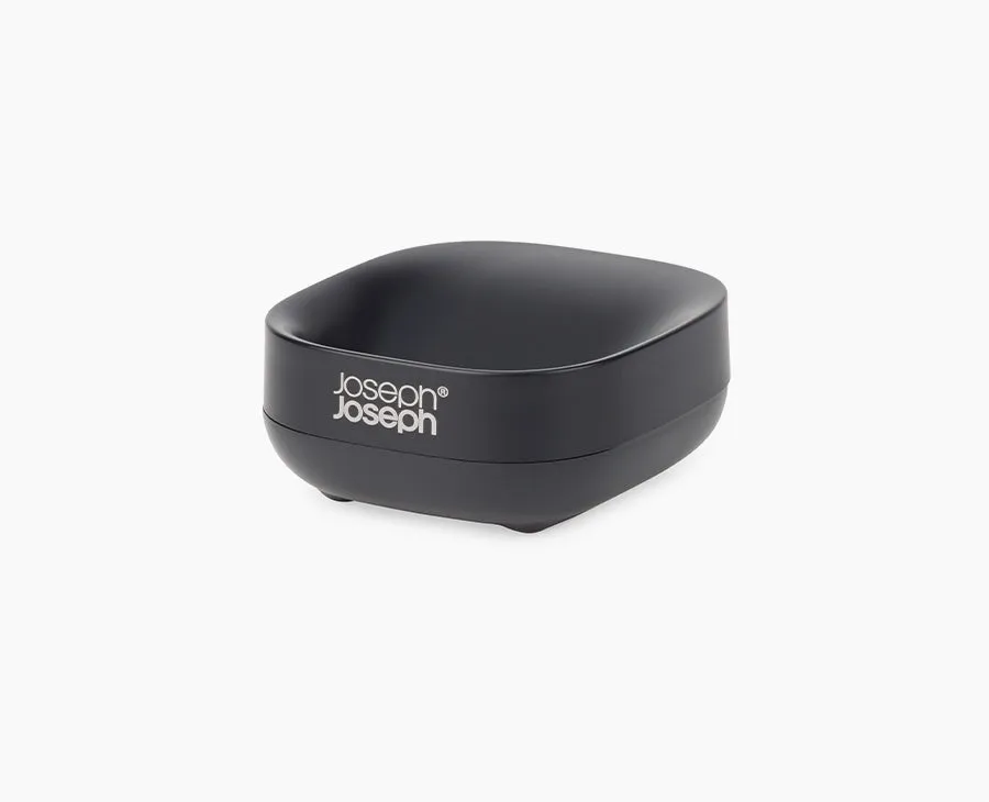 joseph-joseph-slim-compact-matt-black-soap-dish image 1