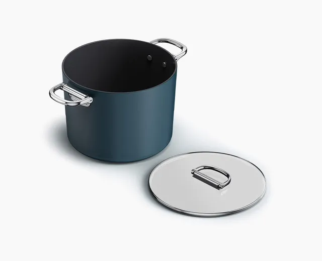 joseph-joseph-space-folding-handle-ceramic-non-stick-25cm-stock-pot-with-lid-mid image 1