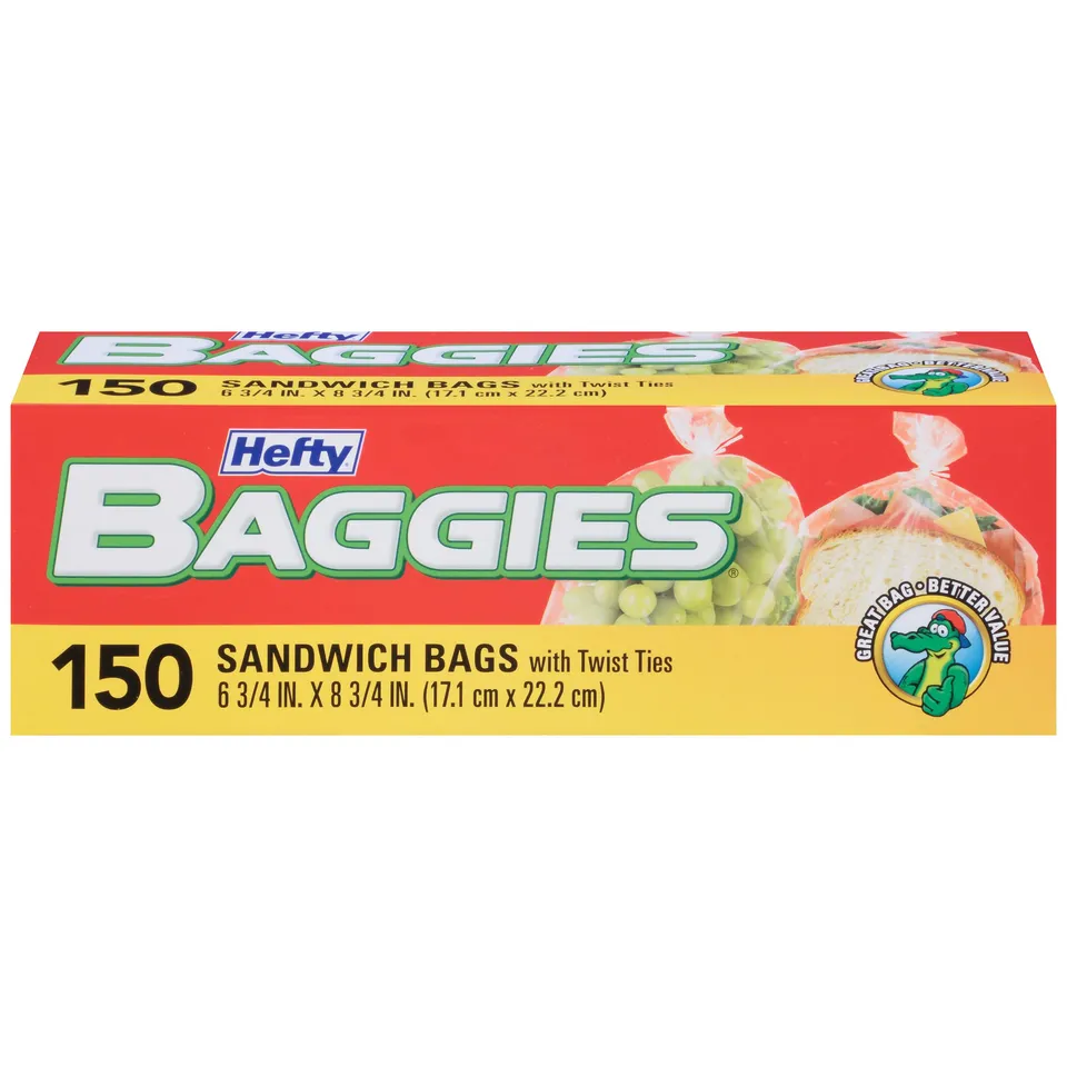 hefty-baggies-sandwich-storage-bags-twist-tie-150-count image 1