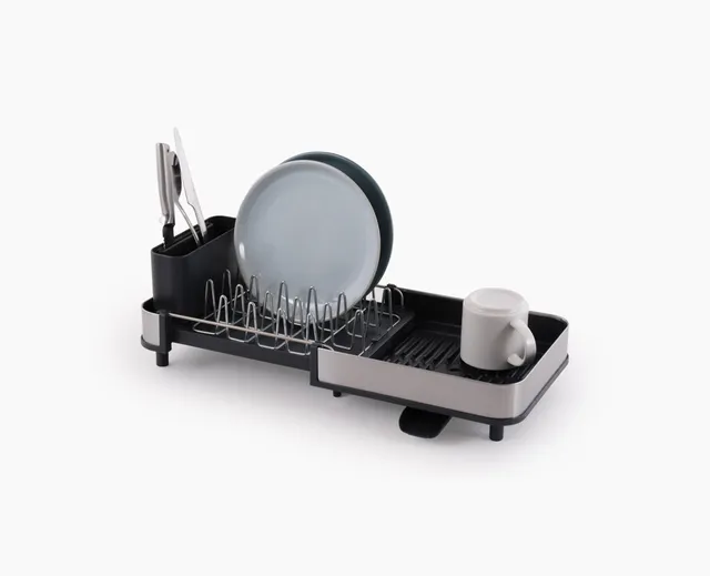 joseph-joseph-extend-slim-steel-expandable-grey-dish-drainer image 1