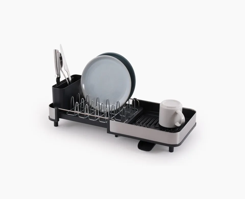 joseph-joseph-extend-slim-steel-expandable-grey-dish-drainer image 1