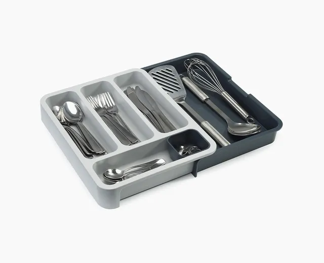 joseph-joseph-drawerstore-grey-expandable-cutlery-tray image 1