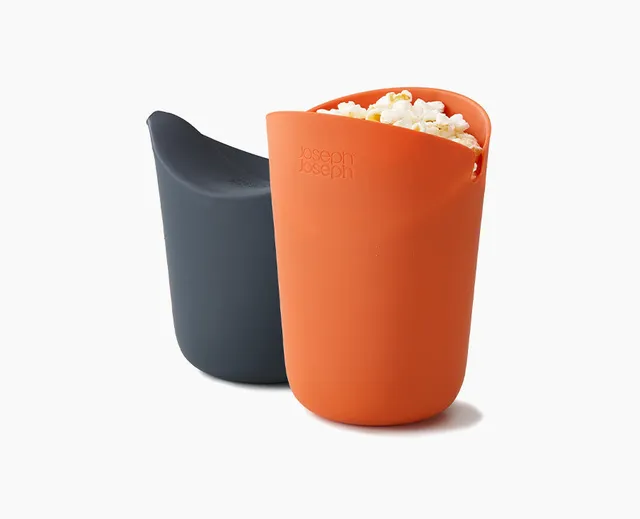 joseph-joseph-m-cuisine-2-piece-orange-popcorn-maker-set image 1