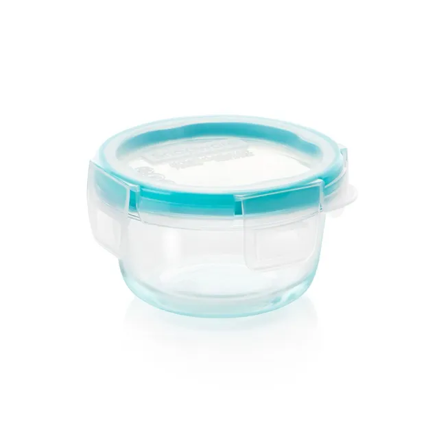 snapware-total-solution-pyrex-glass-1-cup-round-food-storage-container-with-plas image 1