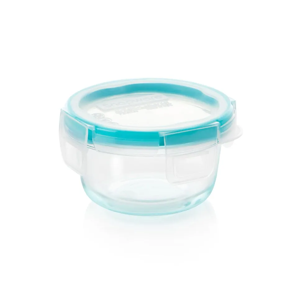 snapware-total-solution-pyrex-glass-1-cup-round-food-storage-container-with-plas image 1