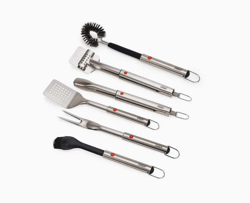 joseph-joseph-grillout-6-piece-bbq-utensil-set-with-extending-handles image 1