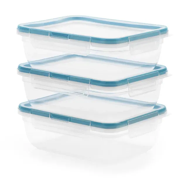 snapware-total-solution-6-piece-rectangular-plastic-food-storage-set image 1