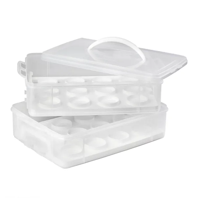 snapware-snap-n-stack-enter-tainers-2-layer-cookie-cake-brownie-carrier image 1
