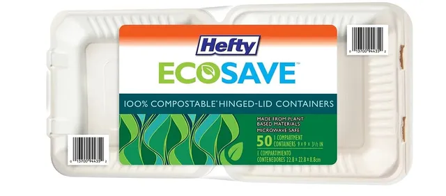 hefty-ecosave-hinged-lid-containers-9x9-inch-50-count-pack-of-2-100-total image 1