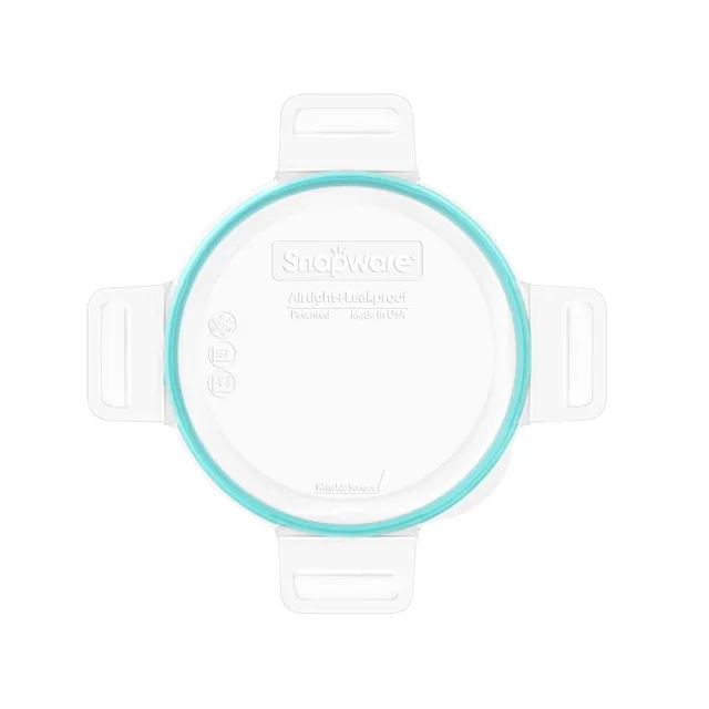 pyrex-snapware-total-solution-medium-round-plastic-lid-with-teal-seal image 1
