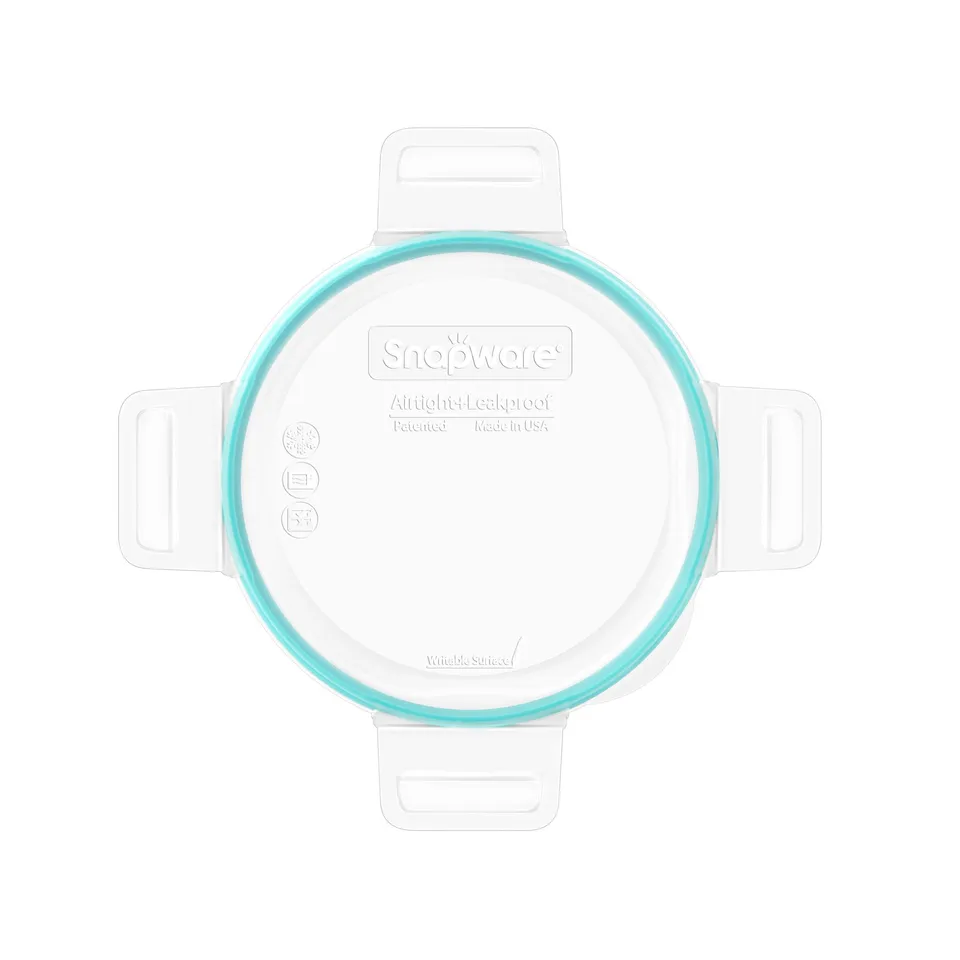 pyrex-snapware-total-solution-medium-round-plastic-lid-with-teal-seal image 1