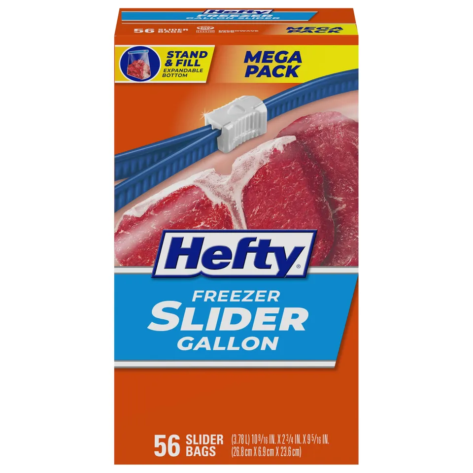 hefty-slider-1-gallon-freezer-bags-with-maxlock-track-56-count image 1