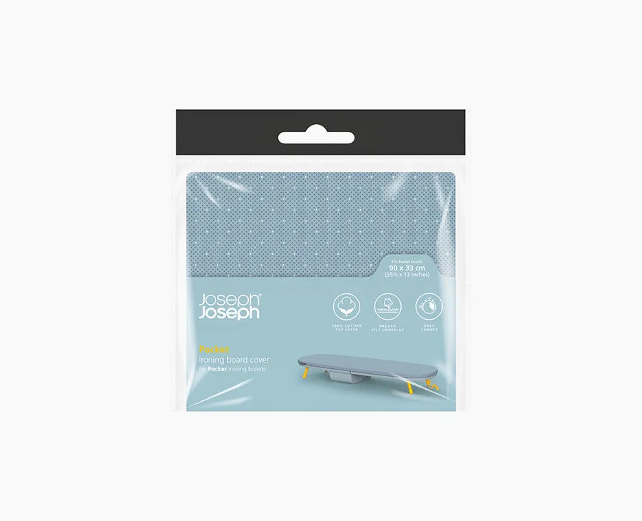 joseph-joseph-pocket-90cm-grey-ironing-board-cover image 1
