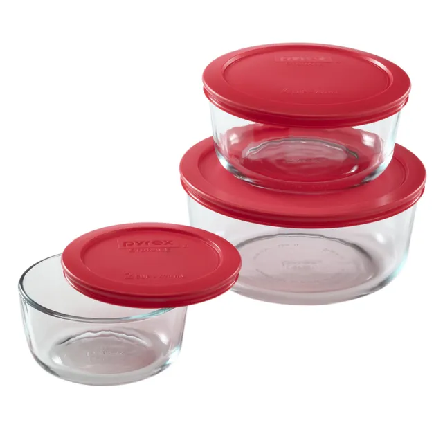 pyrex-simply-store-6-piece-glass-food-storage-container-set image 1